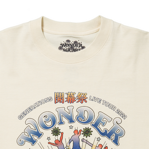 【東京ドーム限定】WONDER SQUARE アートワークTシャツ/IVORY